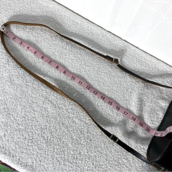 Vintage Black Leather Binoculars Case with Strap & Lens Caps - Picture 8 of 16